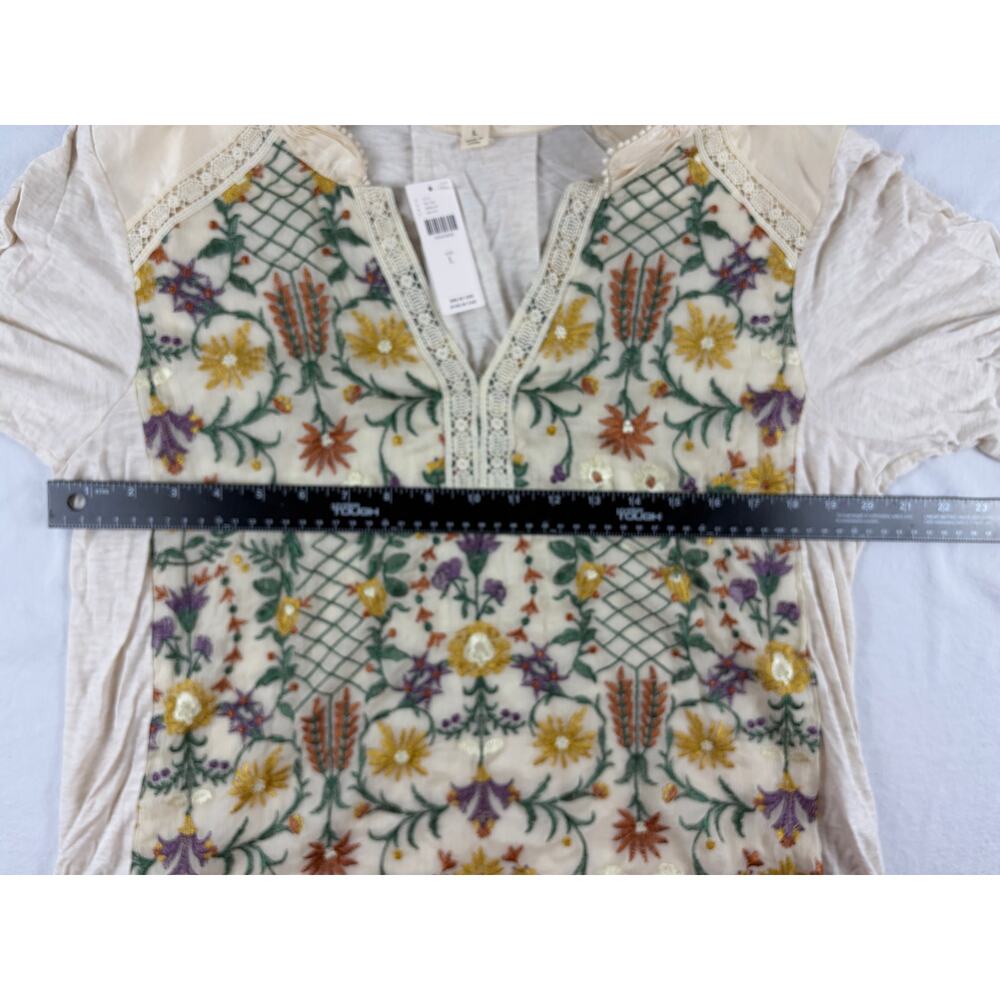Anthropologie TINY Embroidered Tee Women L NWT - Picture 10 of 14